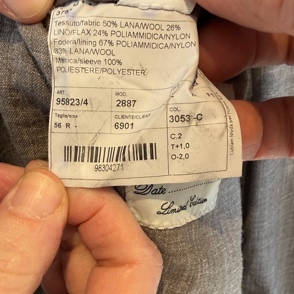 Luigi Bianchi Mantova Charcoal Blazer - Picture 3 of 8